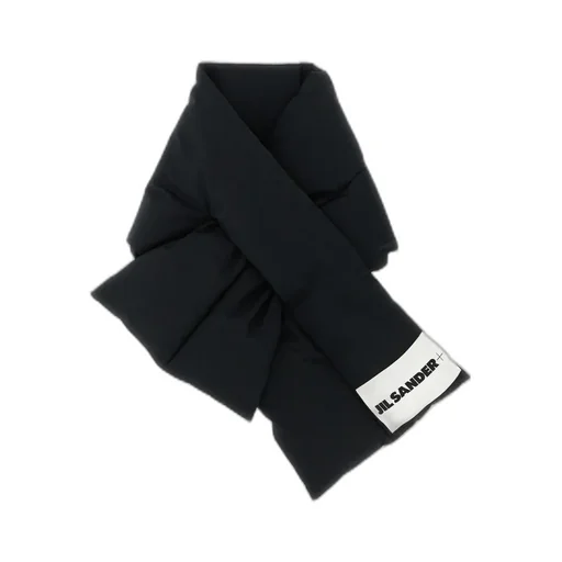 Padded Logo-Patch Scarf