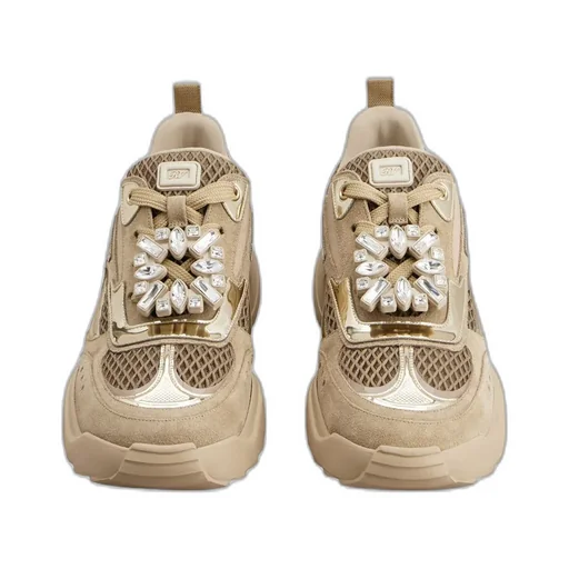 Roger Vivier Embellished Lace-Up Sneakers