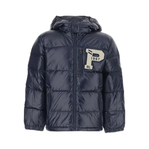 Padded Logo-Patch Jacket