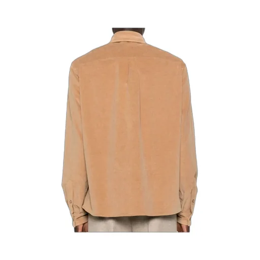 Corduroy Button-Fastening Shirt Jacket
