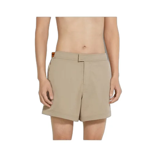 Zegna 232 Road Brand Mark Swim Trunks