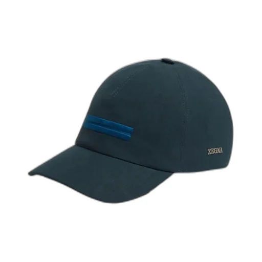 Teal Blue Oasi Lino Baseball Cap