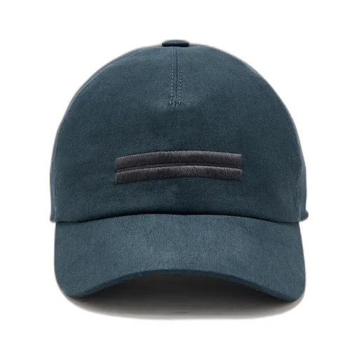 Teal Blue Oasi Lino Baseball Cap