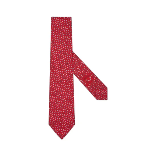 Butterfly-Print Silk Tie