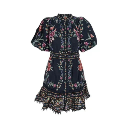 Farm Rio Floral Ruffled Dress