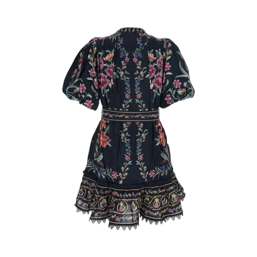 Farm Rio Floral Ruffled Dress