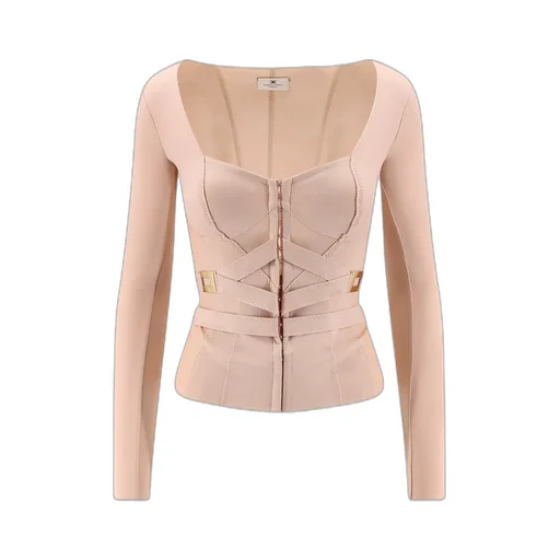 Elisabetta Franchi Wide-Neck Jacket