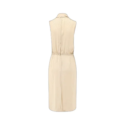 Gucci Tie Neck Jacquard Midi Dress