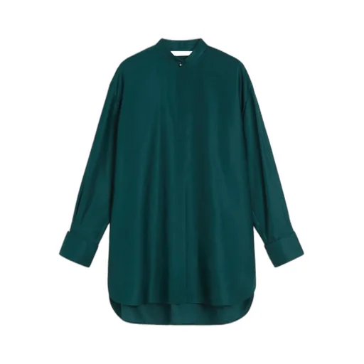 Oversized Cotton Satin Shirt