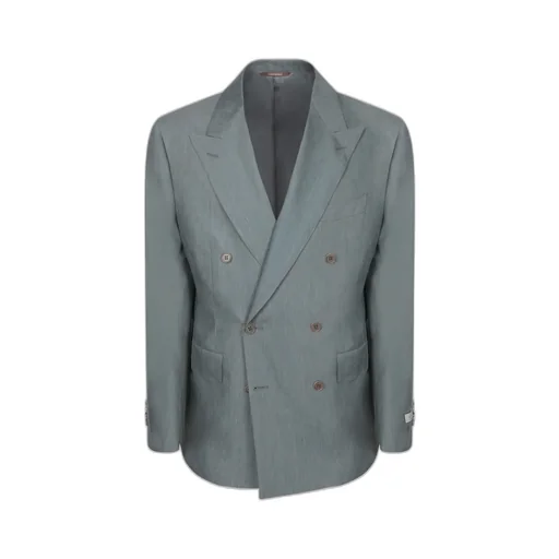 Canali Double-Breasted Peak Lapel Suit