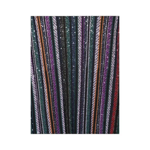 Missoni V-Neck Herringbone Stripe Knit Long Dress