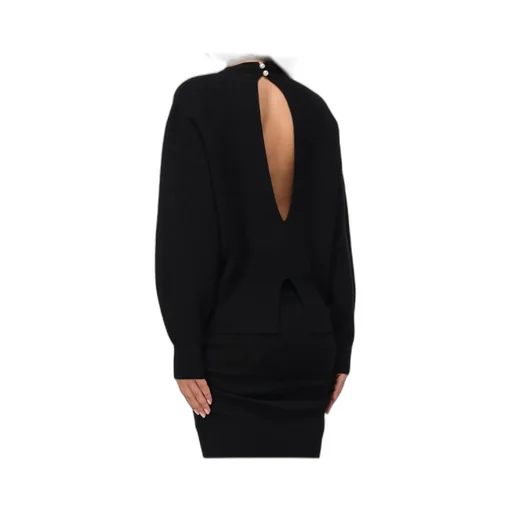 Open-Back Pearl-Button Top