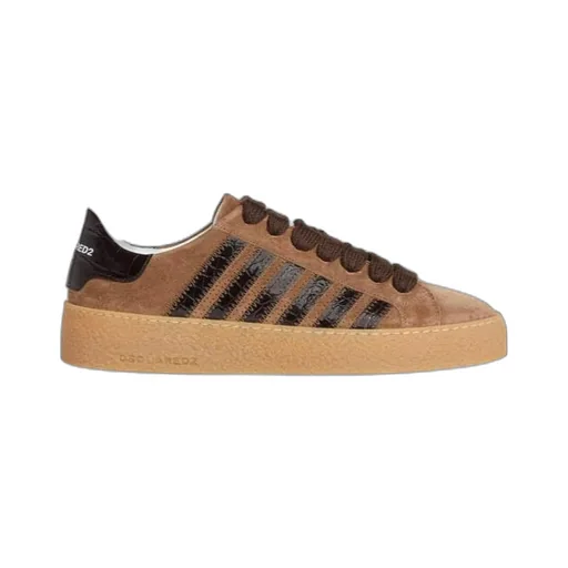 Rapper's Delight Suede-Leather Striped Sneakers
