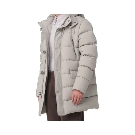 Long-Sleeved Hooded Cotton Jacket