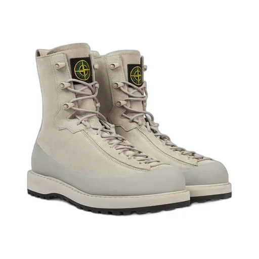 Hiking Boot With Dual Lacing And Lug Sole