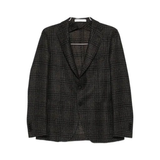 Tagliatore Check Patterned Single-Breasted Blazer