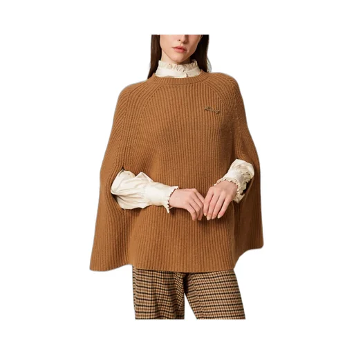 Twinset Ribbed Cape