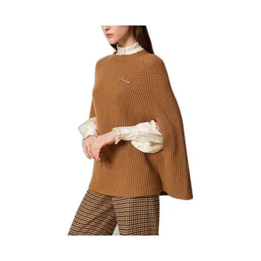 Twinset Ribbed Cape