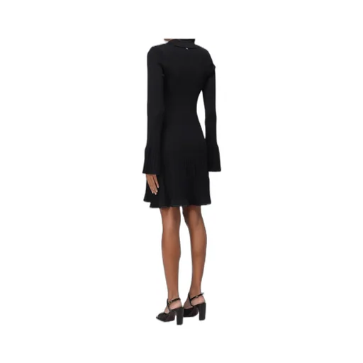 V-Neck Flared Mini Dress