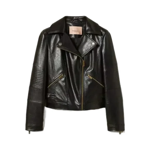 Biker Quilted-Panel Jacket