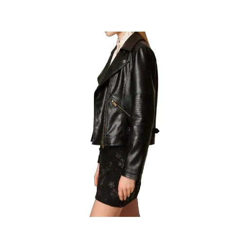 Biker Quilted-Panel Jacket