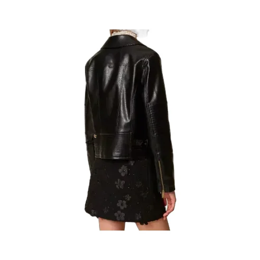 Biker Quilted-Panel Jacket