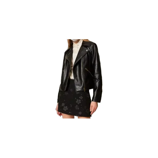 Biker Quilted-Panel Jacket