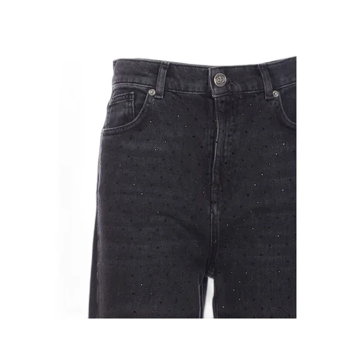 Twinset Crystal Appliqué Wide-Leg Jeans