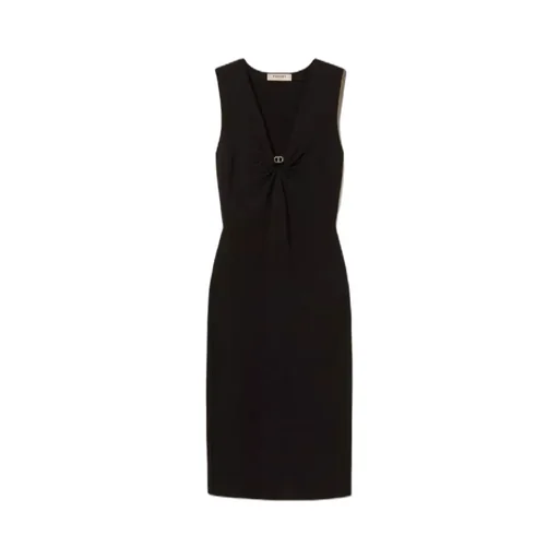 V-Neck Sleeveless Dress
