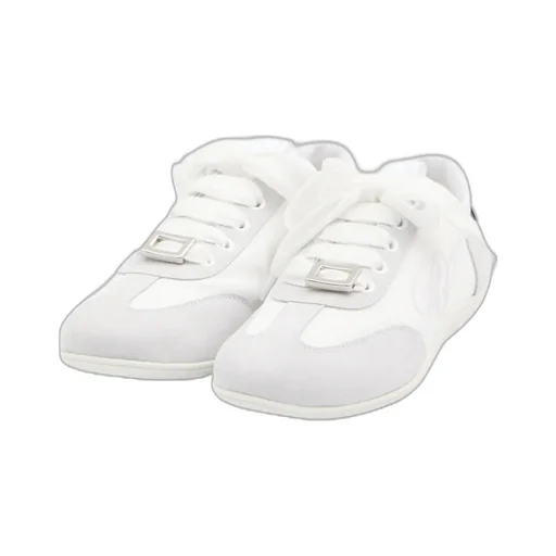 Embroidered Buckle Sneakers