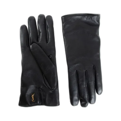 Saint Laurent Cassandre Logo Plaque Gloves