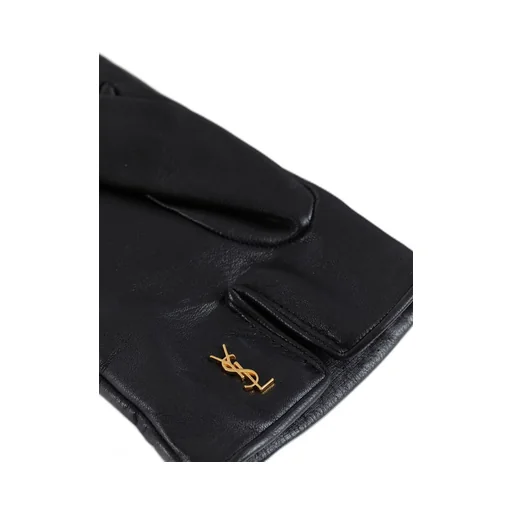 Saint Laurent Cassandre Logo Plaque Gloves