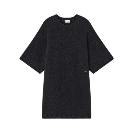 Dark Grey Wool Mix Dress