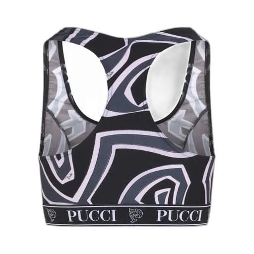 Pucci Logo Underband Printed Cropped Top