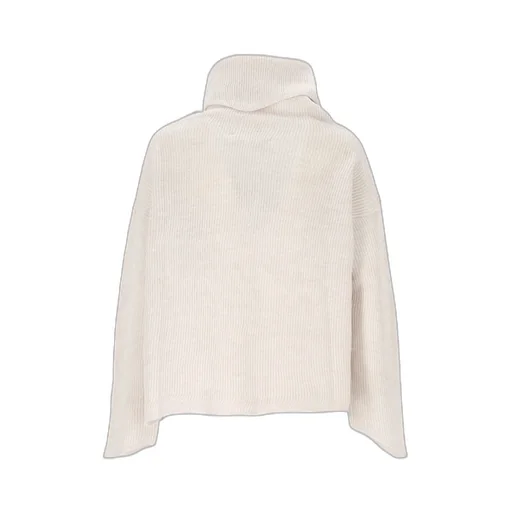 Embroidered-Detail Turtleneck Sweater