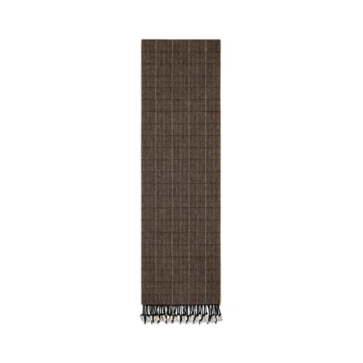 Scarf In Checked Cashmere