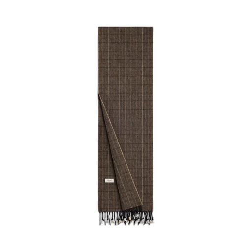 Scarf In Checked Cashmere