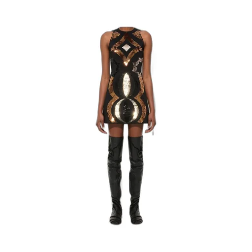 Pucci Collane Embroidered Sleeveless Dress