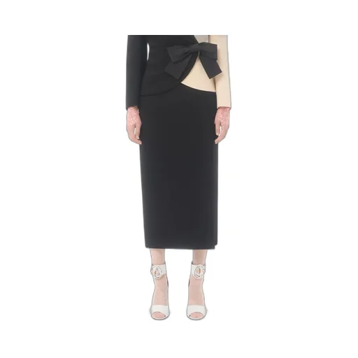 Valentino Side Slit Midi Skirt