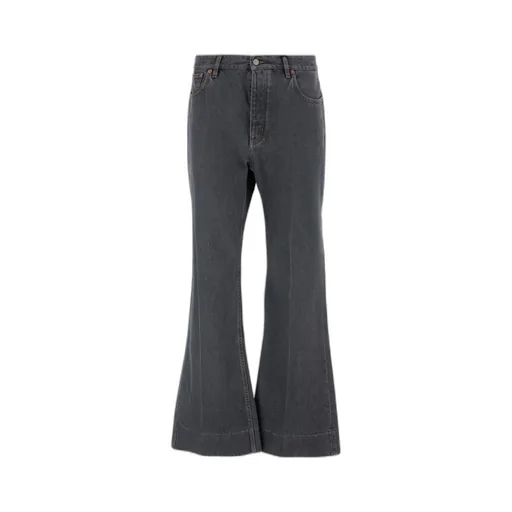 Valentino Logo Patch Flared Jeans