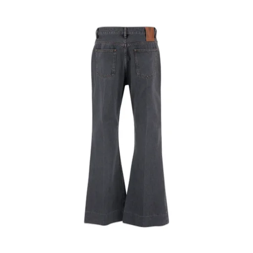 Valentino Logo Patch Flared Jeans