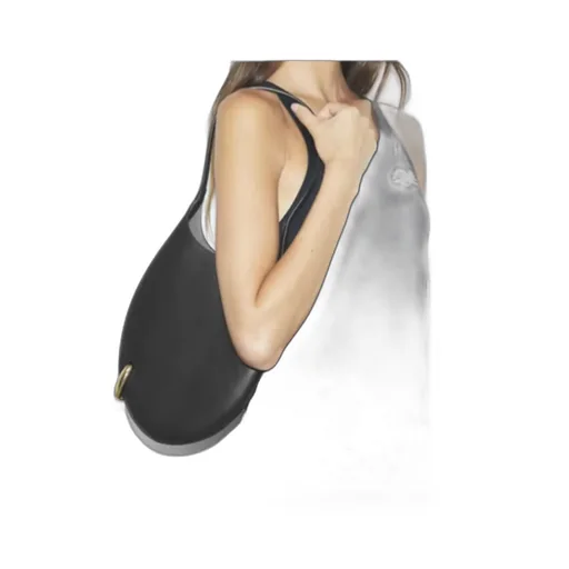 Small Pierced-Detail Leather Shoulder Bag