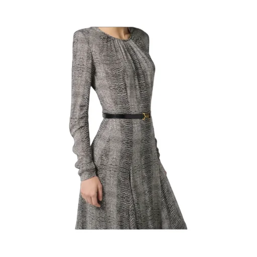 Elisabetta Franchi Printed Georgette Dress