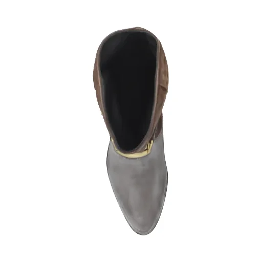 30Mm Buckle-Detail Suede Leather Boots