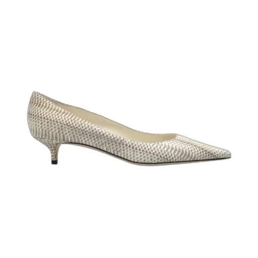 40Mm Amelia Snakeskin Pointed-Toe Pumps