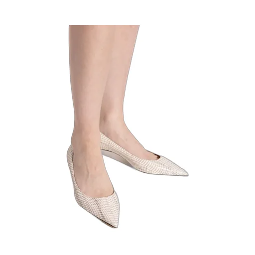 40Mm Amelia Snakeskin Pointed-Toe Pumps