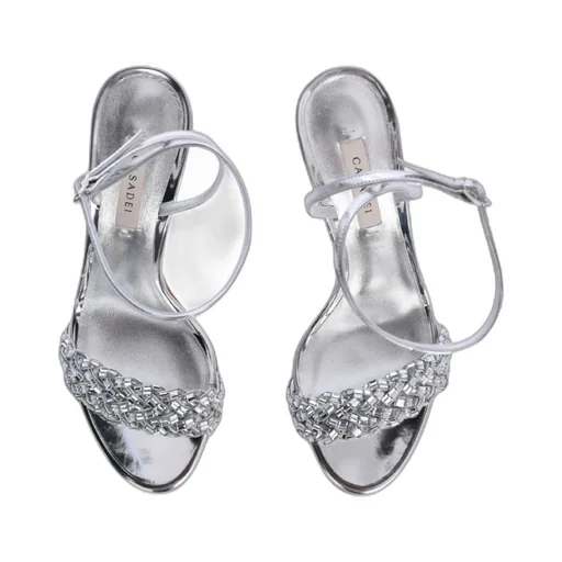Round-Toe High-Heeled Sandals