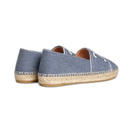 Les Espadrilles Celine In Striped Textile With Triomphe
