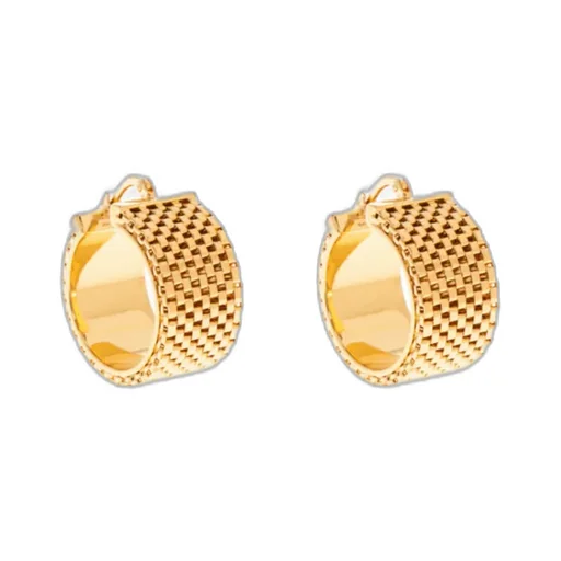 Chain-Link Hoop Earrings