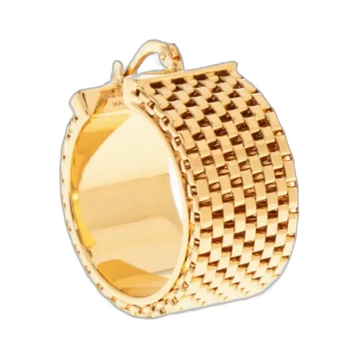 Chain-Link Hoop Earrings